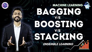 BAGGING vs BOOSTING vs STACKING in Ensemble Learning  Machine Learning [upl. by Karena]