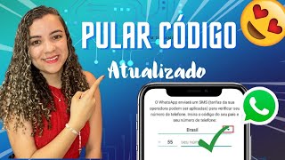 Como pular código de verificação do WHATSAPP atualizado😱🤩✅ [upl. by Kolosick]