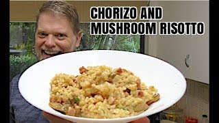 Cooking a Chorizo Mushroom Risotto  Gregs Kitchen [upl. by Gilbert]