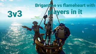 3v3 brigantine vs flameheart with players in it 💀😂 [upl. by Kenweigh]