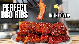 The Secret to PERFECT Ribs in the OVEN Juicy and Delicious Oven Baked BBQ Ribs Recipe [upl. by Atihcnoc]