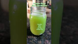 Cucumber Orange Ginger Lime Refresher FreshJuiceBlend LimeTwist HealthyHydration NaturalEnergiz [upl. by Burkle]