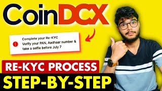 CoinDCX ReKYC Process StepByStep  CoinDCX KYC Process Tutorial [upl. by Solracsiul]