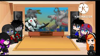 Rainimator friends react to Jaegers vs Mechagodzilla pivot master [upl. by Yolane]