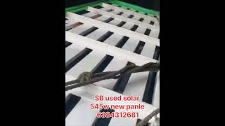 545w MB solar panel mono Bifacial 5hp 75hp AC motor installation [upl. by Delmar]