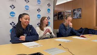 NCAA Womens Basketball Press Conference Trinity v WiscWhitewater [upl. by Elockcin]