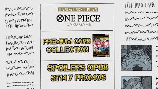 ANALISIS BANDAI NEXT PLAN NUEVA PREMIUM COLLECTION Y SPOILERS ST14 OP08 Y PR  NOTICIAS ONE PIECE [upl. by Parlin700]