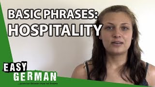 Easy German Basic Phrases  Hospitality [upl. by Akalam]