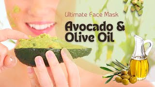 Face Mask Avocado amp Olive Oil [upl. by Gnilyam951]