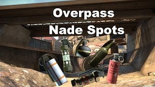 CSGO  Overpass Nade Spots [upl. by Ciprian]