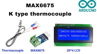 How to Interface MAX6675 thermocouple K type with Arduino [upl. by Rennoc335]