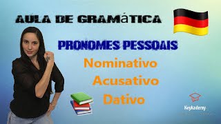 Personalpronomen  Pronomes Pessoais  Nominativo  Acusativo  Dativo [upl. by Seraphine]