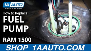 How to Replace Fuel Pump 26 gal Gas Tank 08 Dodge Ram 1500 [upl. by Towrey]