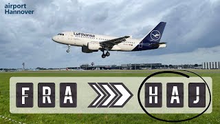 Lufthansa landing at Hannover airport HAJ  Airbus A319 [upl. by Nojad]