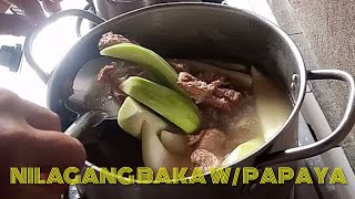 NILAGANG BAKA W PAPAYABEEF NILAGA W PAPAYA [upl. by Lleuqar457]