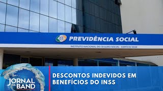 Desconto indevido em benefícios do INSS são denunciados por aposentados I Jornal da Band [upl. by Llewej]