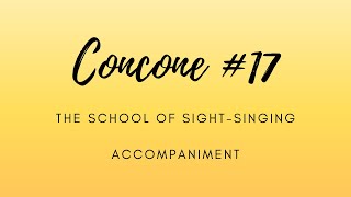 Concone 17 Accompaniment [upl. by Aneekas]