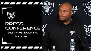 Coach Pierce ‘It’s a Team Effort When We Win It’s a Team Effort When We Lose’  Raiders  NFL [upl. by Atsocal]