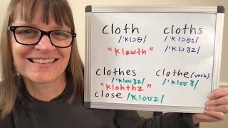 How to Pronounce Cloth Cloths Clothes Clothe and Close [upl. by Tulley]