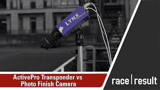 Comparison of the ActivePro transponder with a photo finish camera [upl. by Ojyram]