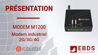 M1200 de Robustel  Modem 2G3G4G avec RS232 RS485 ES digitales [upl. by Gazo212]