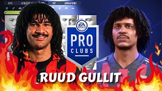 FIFA 22 Ruud Gullit Pro Clubs Creation [upl. by Aihpled]