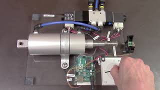 Arduino Pneumatic Cylinder Servo Using Smart Sensors [upl. by Yllier3]