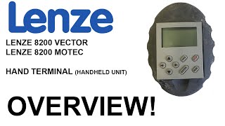 LENZE VECTOR 8200 MOTEC Handheld unit HAND Terminal Overview E82ZBB E82ZWL050 [upl. by Dlareg]