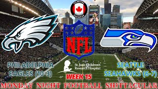 Week 15 MNF Charity Watch Party Philadelphia Eagles 103  Seattle Seahawks 67 [upl. by Pepillo]