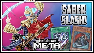 Saber Slash XSaber Gameplay YuGiOh Duel Links [upl. by Durham]