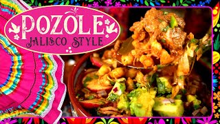 Pozole Jalisco Style  Pork Stew  Mexican Pozole Rojo  Mexican Pork Stew  Mexican Food [upl. by Oidgime706]