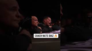 Coach Nate Diaz 🔥 UFC310 [upl. by Felicidad]