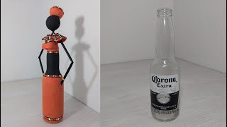 como hacer una africana con una botella reciclada [upl. by Zampino392]