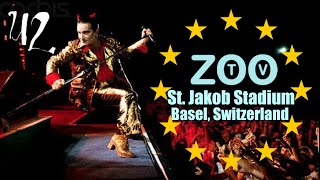 U2 Zoo TV  Zooropa Tour live from Basel Switzerland pro shot video enhanced June 30 1993 [upl. by Porett]