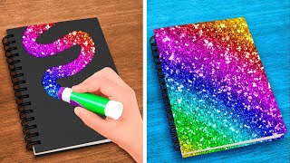 TRUCOS CREATIVOS PARA ARTE DIY E IDEAS PARA MANUALIDADES ESCOLARES Por 123 GO Like [upl. by Rachel]