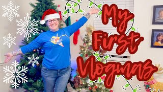 MY FIRST VLOGMAS Day 1 December calendar Christmas decor shopping amp a new Christmas tree [upl. by Llewsor]