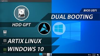 Dual Boot Windows and Artix Linux  Artix Linux Install  Dual Boot Windows 10 and Artix Linux  GPT [upl. by Llenor]