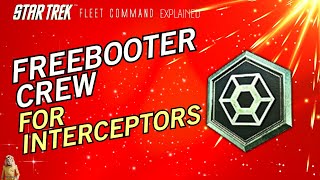 THE BEST Freeboter crew for Interceptors  How to play Star Trek Fleet Command  Outside Views STFC [upl. by Ycam]