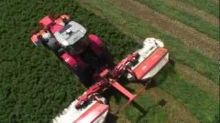 KUHN GMDFC Triple  Hay  Silage Making In action [upl. by Kilmarx]