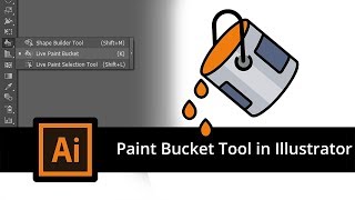 Illustrator Tutorial  How To Use The Live Paint Bucket Tool [upl. by Tankoos485]