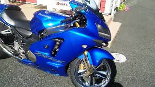 TRAC スイングアームとRC ホイール 300タイヤ ZX12R [upl. by Ellary]