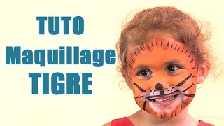 Carnaval Comment faire un maquillage de tigre [upl. by Assilana]