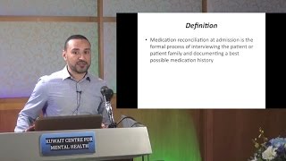 Medication Reconciliation By The Pharmacist Muhammad Zein Eldeen KCMH  2052105 [upl. by Flight748]