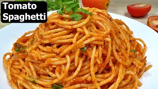 Spaghetti in Tomato Sauce  Basic Tomato Spaghetti Recipe [upl. by Lekar]