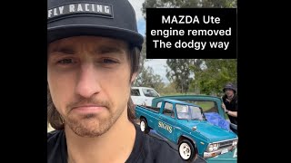 Shake N Bake Farm 1  MAZDA project engine removal [upl. by Erelia]