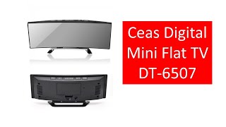 Ceas Digital Mini Flat TV DT6507 Unboxing [upl. by Gustaf571]