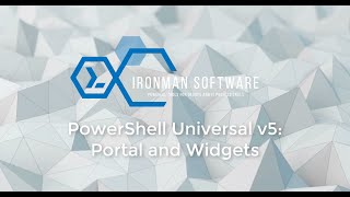 PowerShell Universal v5 Portal and Widgets [upl. by Nepil]