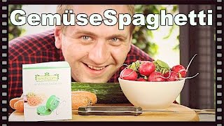 🔴 Gemüsespaghetti selber herstellen  machen mit dem Gemüse Spaghetti Hobel [upl. by Arlette168]