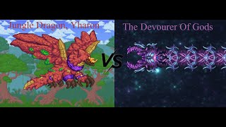 Terraria  The Devourer Of Gods VS Yharon  Calamity Mod Infernum Mode 2023 [upl. by Won]