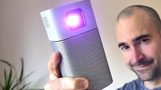 BenQ GV1 Portable Projector  Unboxing Setup amp Review [upl. by Enitsirt]